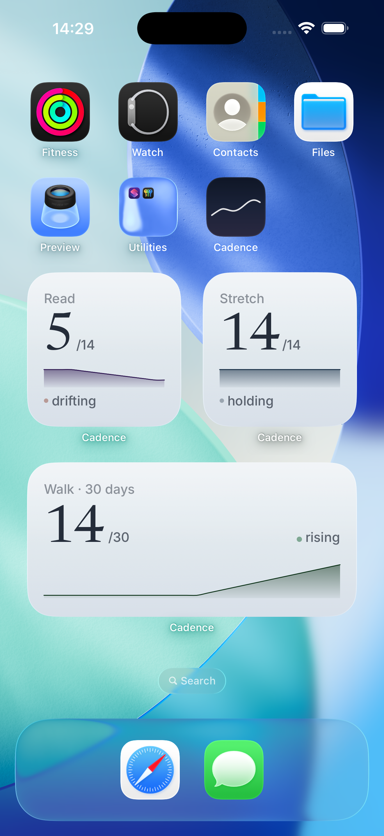 Home screen widgets