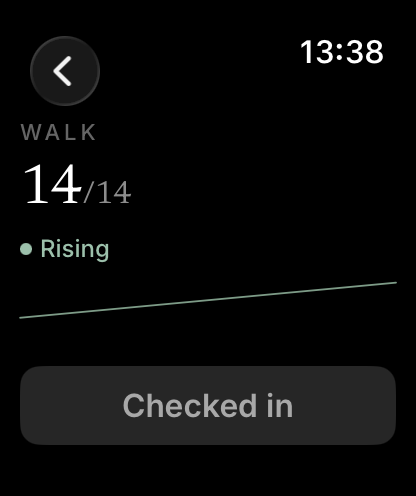 Apple Watch habit detail