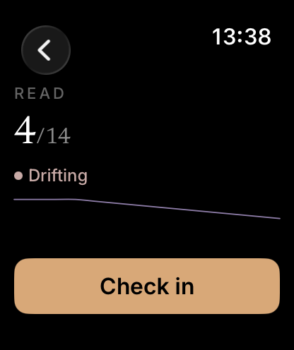 Apple Watch seismograph detail