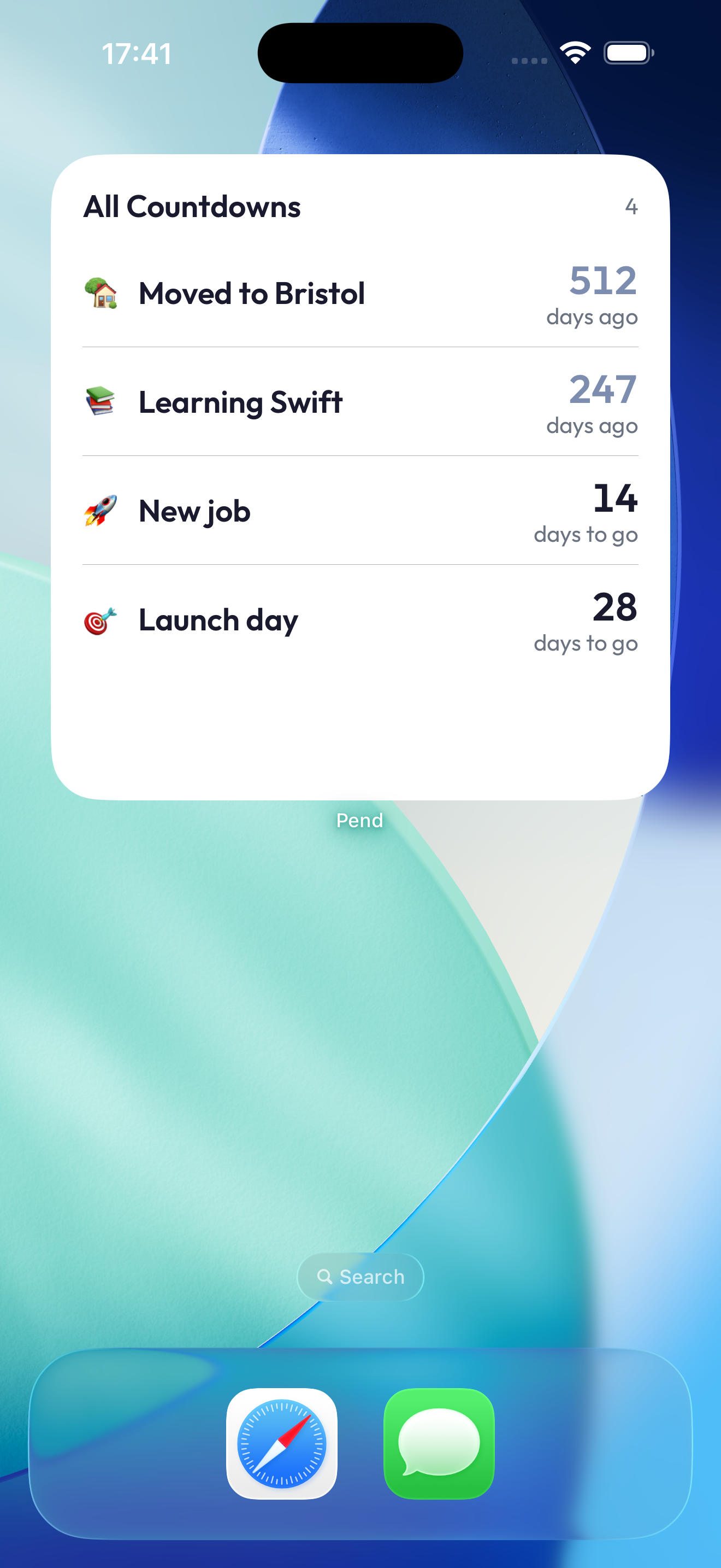 Widgets — additional