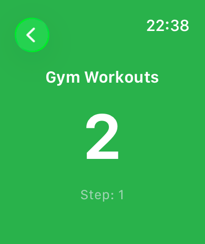 Apple Watch counter face